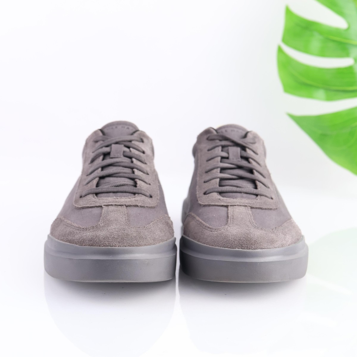 Cole Haan Mens GrandPro Rally Shoe Size 10.5 WIDE Gray Suede 