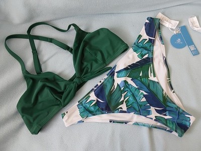 Neu: Cupshe Bikini Set Gr. XL (42)  /Bikini BH Bustier geknotet Träger gekreuzt