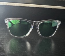 OAKLEY OO9013-D655 55 GREEN MIRRORED SLEEK FROGSKINS SUNGLASSES