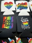 Lot Of 12 Pride Can Coolers & 11 Hand Beaded Pens. New! — photo 3