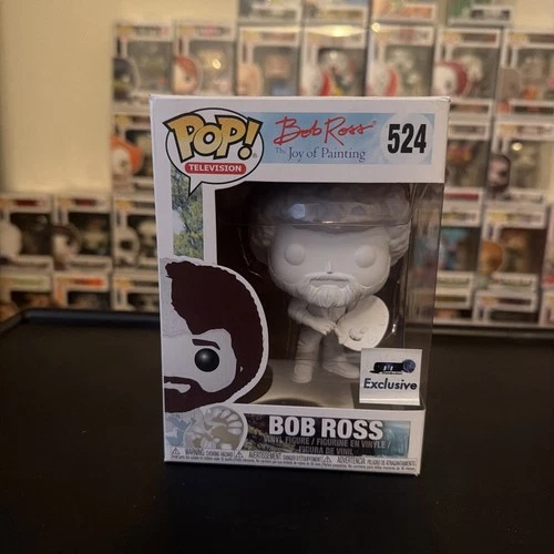Bob Ross Funko Pop Television #524 Painting GTS Exclusive White 2017