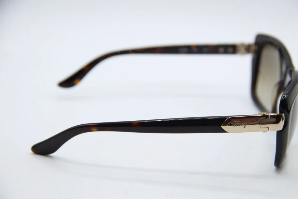 NUEVAS GAFAS DE SOL SALVATORE FERRAGAMO SF763S 214 HABANA DORADAS AUTÉNTICAS 53-19 Foto 4 de 4