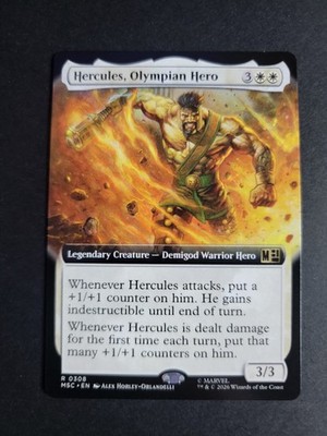 Hercules, Olympian Hero (Extended Art) Rare Marvel Super Heroes Commander