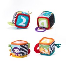 Infantino Discover and Play Soft Blocks: Educational Focus on Includes 4 Pieces