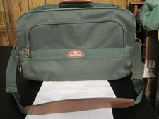 SAMSONITE BORSA A TRACOLLA DA VIAGGIO PER LA NOTTE VERDE SCURO PELLE MARRONE