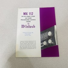 McIntosh MX112 Control Center Sales Brochure ...