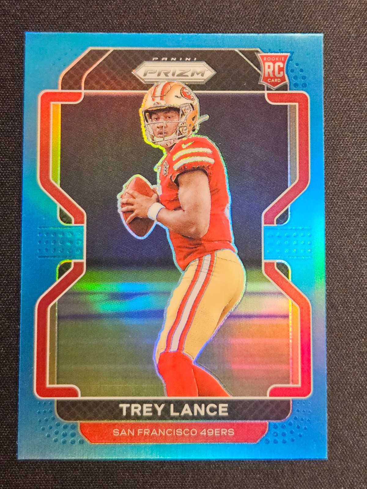 2021 Panini Prizm #333 Trey Lance Light Blue Prizm (RC)