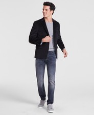  295 Tommy Hilfiger Men's Black Modern Fit Corduroy Blazer Jacket 40 L aoc0126c