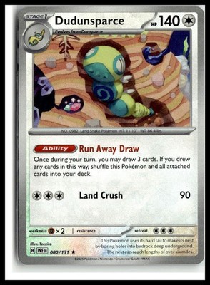 SV: Prismatic Evolutions #080/131 Dudunsparce (Master Ball Pattern)