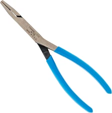 718 8-Inch Flat Nose Pliers | Duckbill Jaw Pliers with Extra Long Nose and Cross