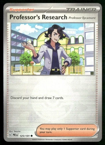 SV: Prismatic Evolutions #125/131 Professor's Research [Professor Sycamore] - product listing photo