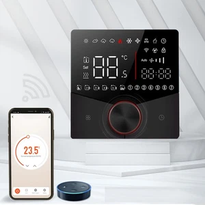 Digital Thermostat Smart Programmable WiFi Touchscreen Color LCD Home Heating