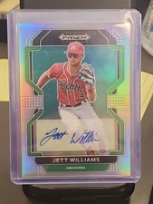 2022 Prizm Draft Picks Baseball Base Auto Silver #PDP14 Jett Williams