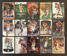 Ray Allen 15-Card Basketball Lot Vintage Inserts/Base Milwaukee Bucks Sonics HOF
