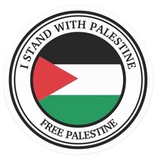 Free Palestine Sticker I Stand With Palestine Vinyl Decal 2PC Pack