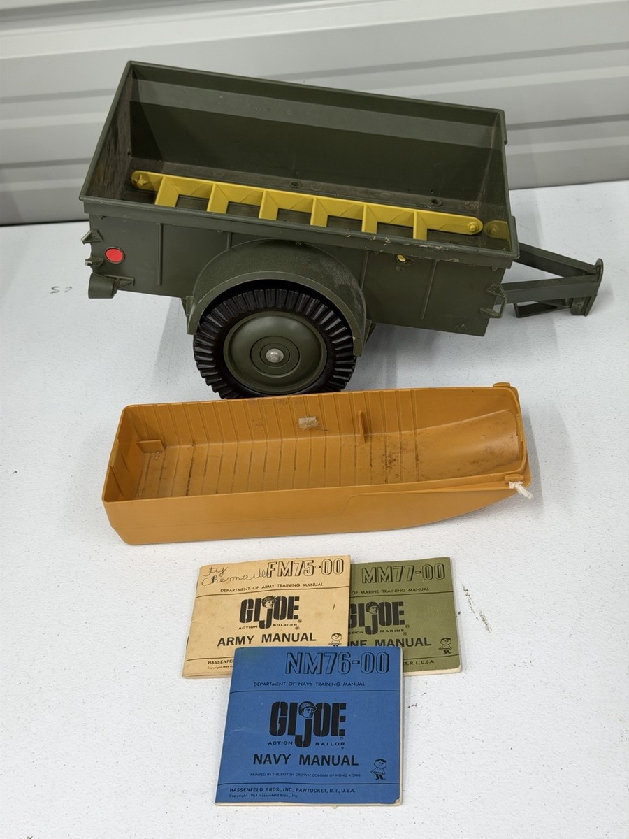 GI JOE 1960S JEEP TRAILER HASBRO VINTAGE ACTION FIGURE | eBay