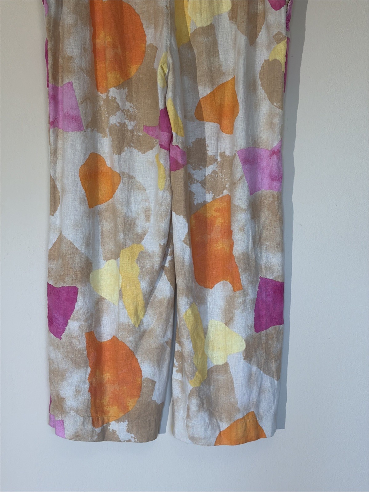 Chicos Multicolor Spring Easter Watercolor Linen … - image 7