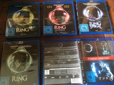 Ring [6 BLU RAY] Ring 0  + Ring - Spiral + Ring 2 + Das Original Japan + Rings