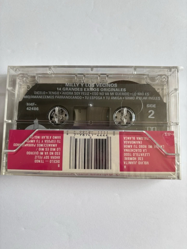 Milly Y Los Vecinos - 14 Grandes Exitos (Cassette Tape 1991) Merengue NEW SEALED - Image 3 of 3