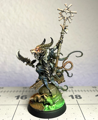 Pro Painted Grey Seer Skaven Hero Warhammer Fantasy AOS GW Citadel Skaventide
