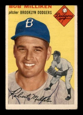 1954 Topps #177 Bob Milliken   VGEX X2945926