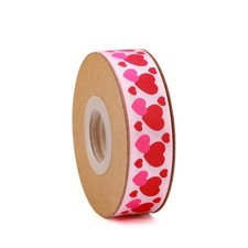 Valentines Day Pink Red Heart Satin Ribbon Party Craft 5/8 Inch 10 Yards