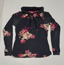 Joules Marlston Hoodie Jumper Floral Print UK 10