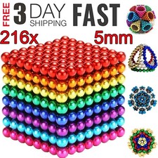 5mm 216 stück 8 farbige Scheiben Kugeln Würfel bunte Befestigung Anti Stress