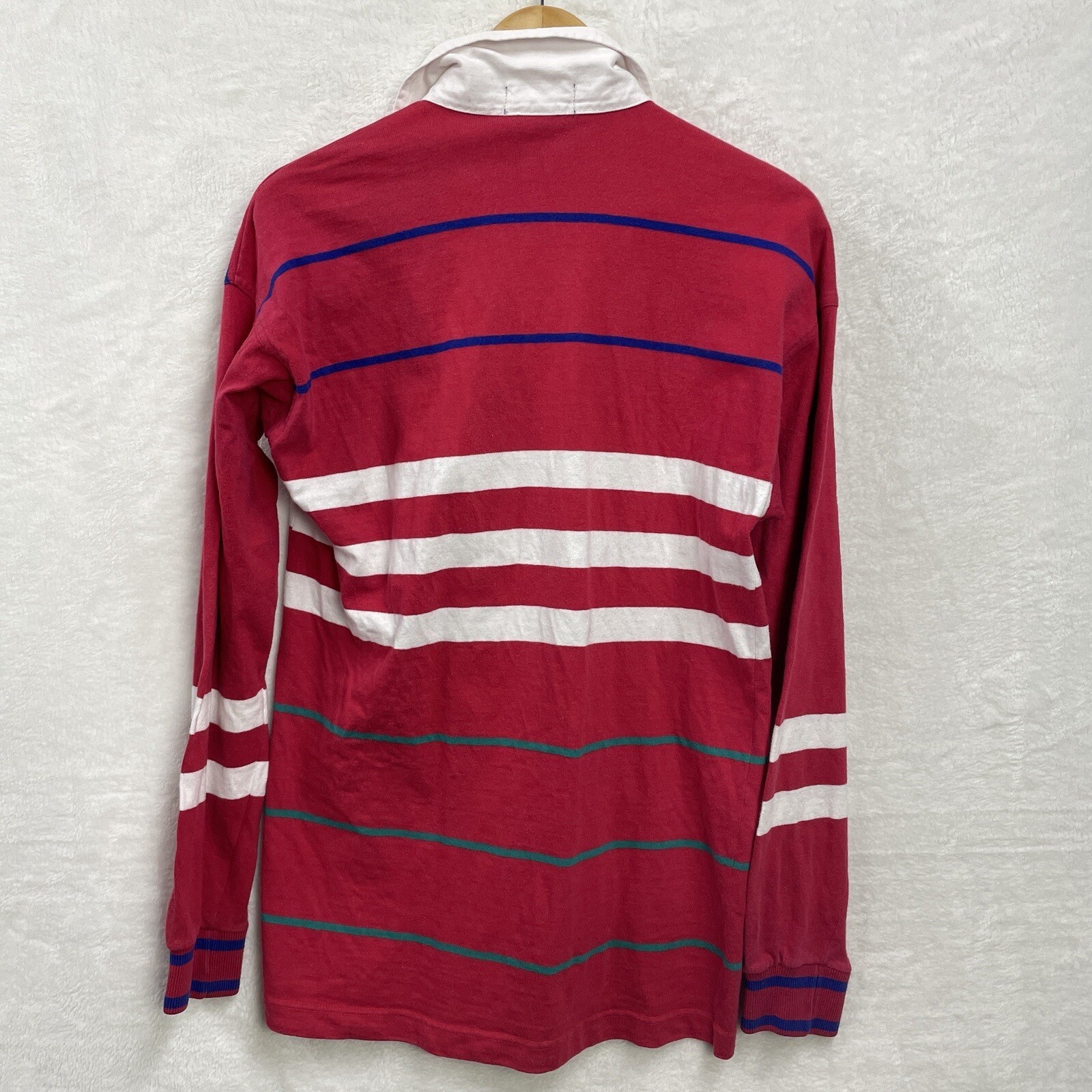 GANT Rugger Mens Rugby Polo Shirt Long Sleeve Size Medium Made in USA image 6