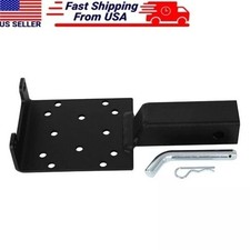 2 Receiver Trailer Hitch Winch Mount Plate For Atv Utv Cradle Mounting Bracket