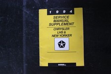 Chrysler Lhs New Yorker 1994 Service Manual Supplement Oem 81-270-3140a Chrysler Lhs New Yorker 1994 Service Manual Supplement Oem 81-270-3140a