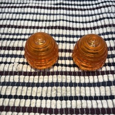 Porsche 356 Front Turn Signal Lens K13384 Set 2 Pair Swf Oem Original Vintage