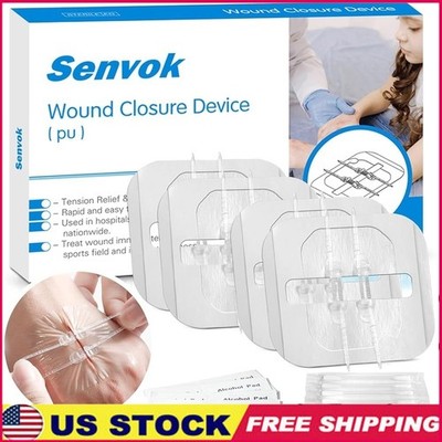 Strong Secure Wound Closure Strips Efficient No Sew Adjustable Emergency Kit Aid