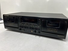 PIONEER CT-W603RS Stereo Double Cassette Deck Left Side Needs New Belt. Plays 
