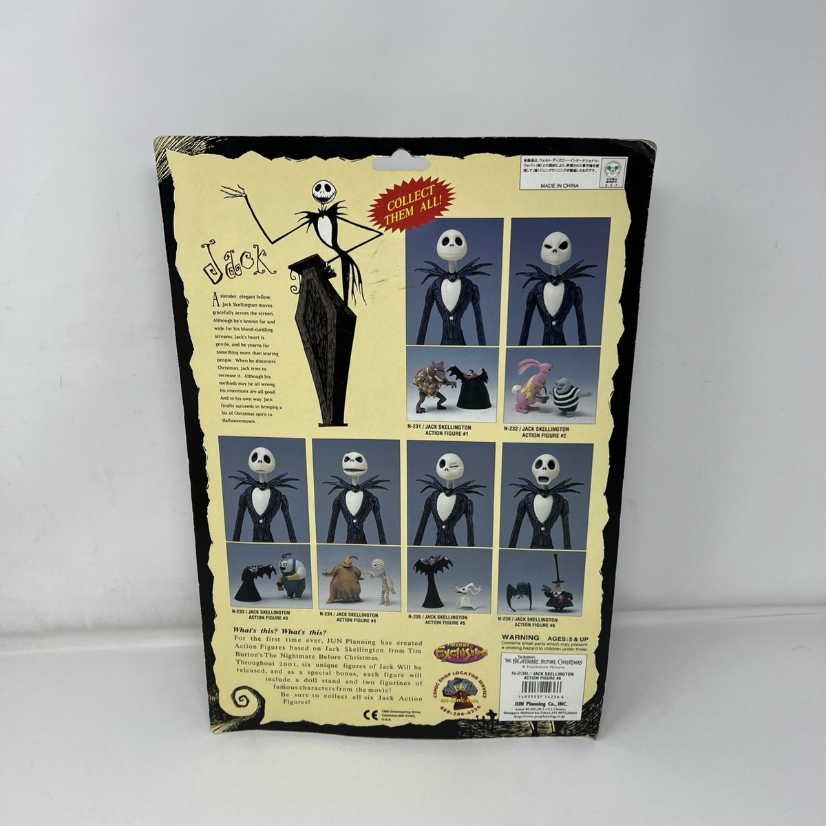 Nightmare Before Christmas Jack Skellington Action Figure N-236