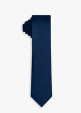 Azazie Stretch Satin Skinny Tie DARK NAVY - NEW, NEVER WORN
