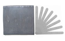 Standard Zebra 180/180 Grit Black Center Cushioned Beauty Salon Nail Files