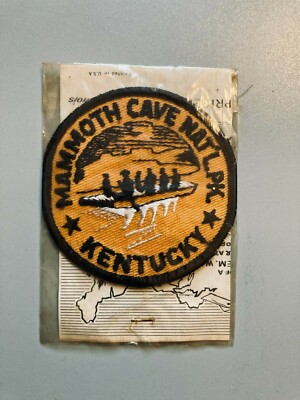 Vintage Trailblazer Emblem MAMMOTH CAVE NATIONAL PARK Kentucky Caver Patch 