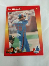 1992 Triple Play Montreal Expos Baseball Card #224 Tim Wallach
