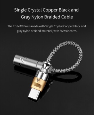 QKZ TC MAX & MAX PRO Type-C to 3.5mm Adapter | HiFi Audio Cable