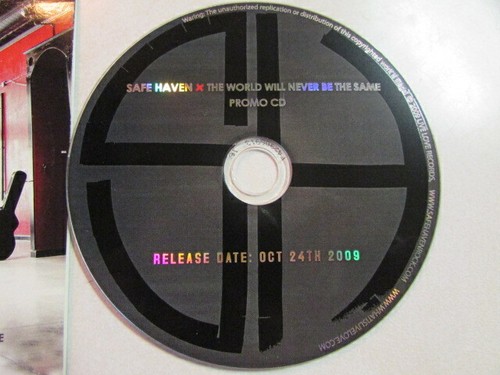 SAFE HAVEN THE WORLD WILL NEVER BE THE SAME 2009 UN-MASTERED PROMO CD SINGLE OOP - Picture 3 of 6