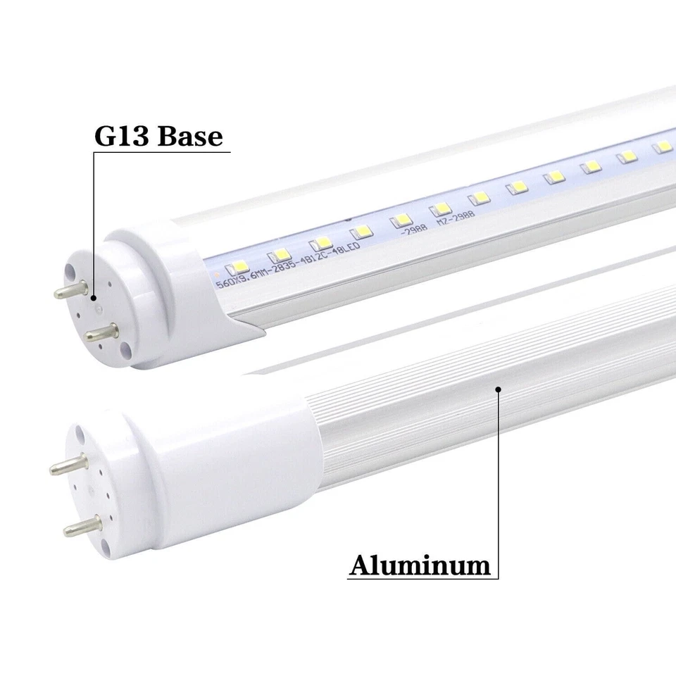 10 pc 2FT LED Light T8/T12 Fluorescent Replacement F96 Bulb 6000K G13 10w 2Foot - Image 4 of 4