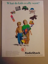 1997 RADIO SHACK What Kids Really Want vintage art print ad