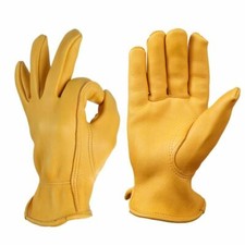 Deerskin Motorcycle Driving Gloves Sports Anti Cold Hiking Ski Winter Warm NEW