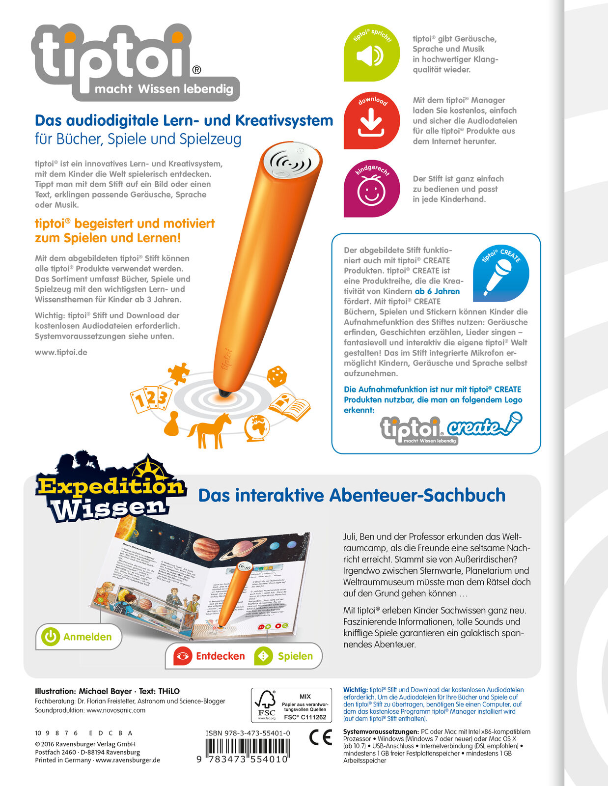 Thumbnail - Thilo; Michael Bayer / Tiptoi® Weltraum