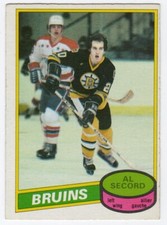 1980-81 OPC O-Pee-Chee  Al Secord #129 Boston Bruins RC