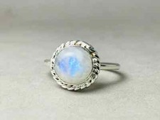 Rainbow Moonstone Ring,925 Sterling Silver Ring,Handmade Ring,All Sizes 3 to 14