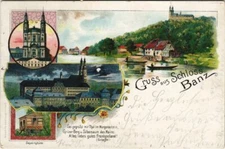 Old postcard greeting from Banz Castle Germany (1108865)