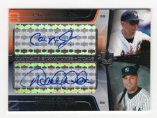 2004 Ultimate Collection DEREK JETER CAL RIPKEN JR Dual Auto Signature Card 25