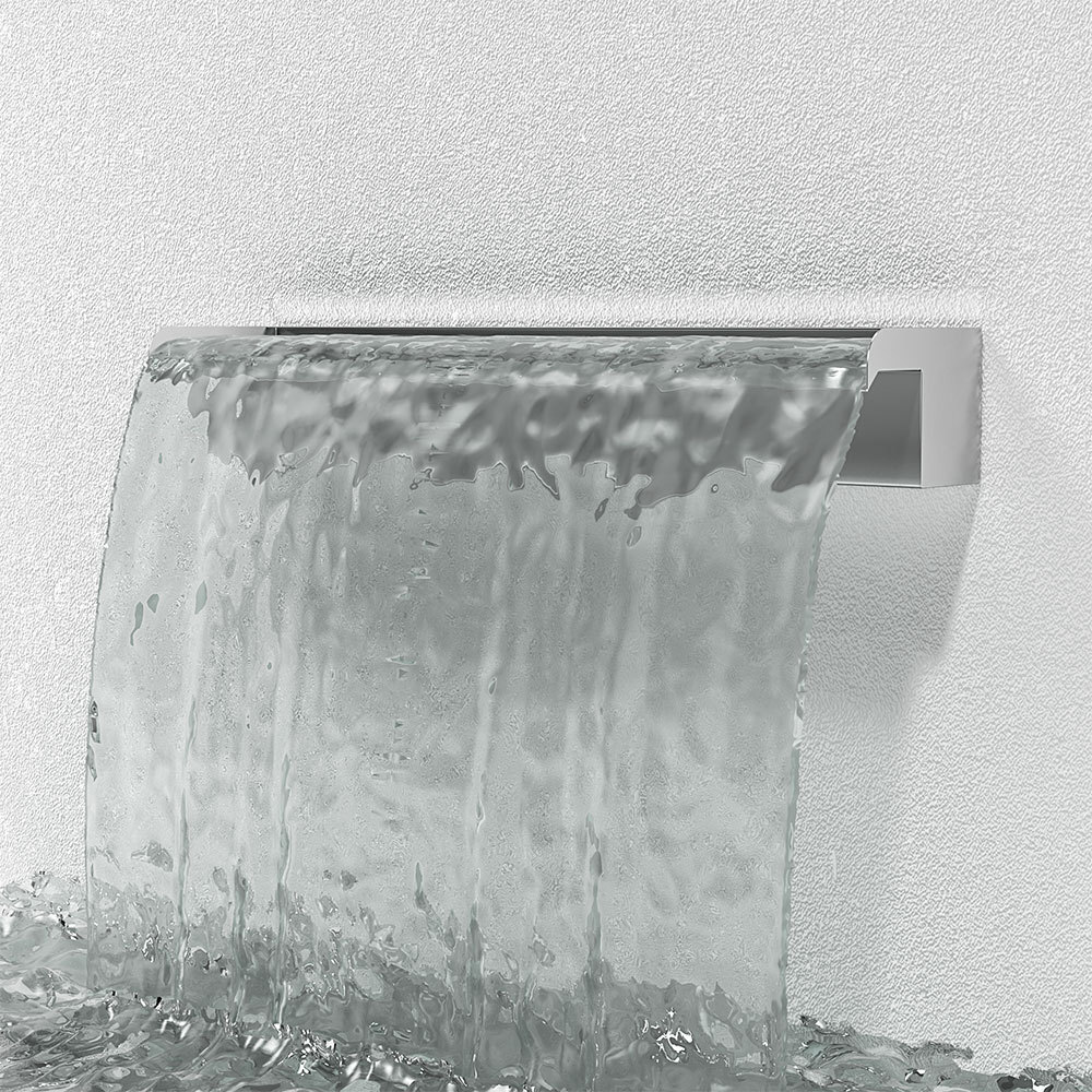 30cm 40cm 60cm Stainless Steel Spillway Waterfall Water Blade Koi Pond